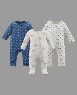 3Pack Openfeet Sleepsuit